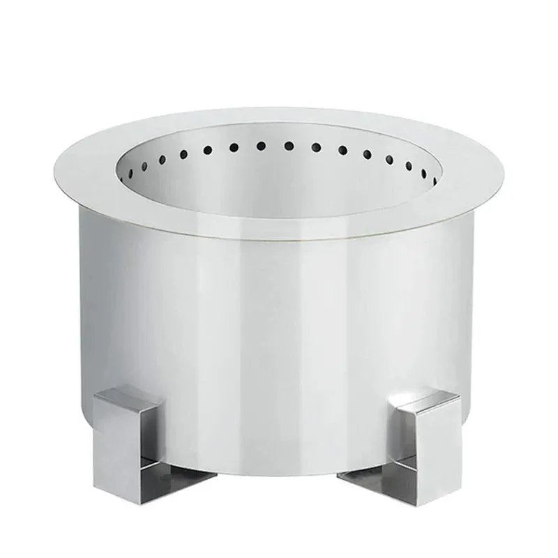 21.5'' Portable Smokeless Fire Pit Stainless Wood Burning Firepit Bowl