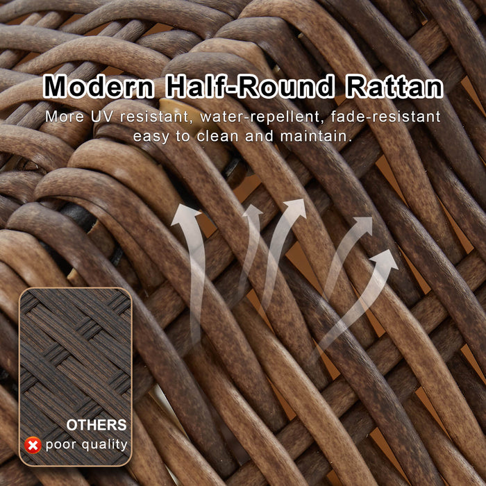 Rattan Cube Dining Set