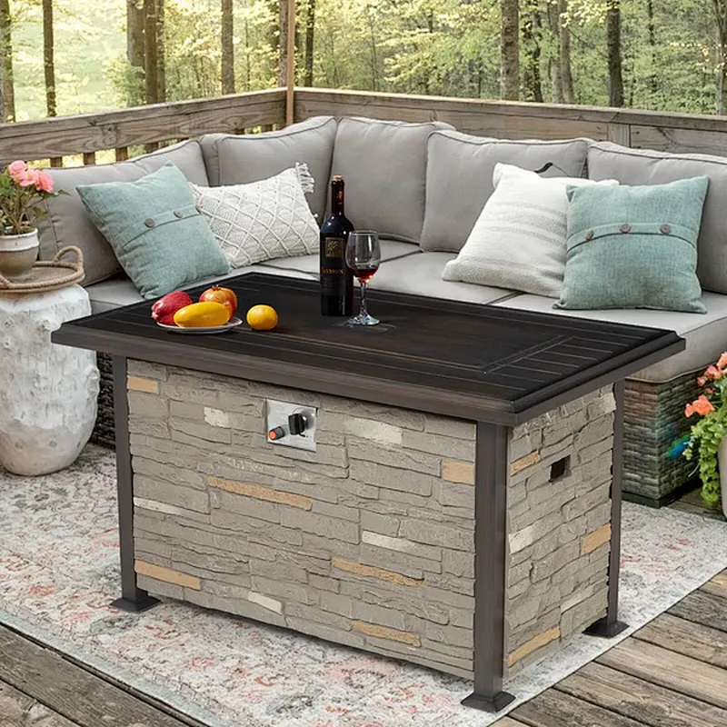 6 Pcs Outdoor Wicker Sofa Chair with 44