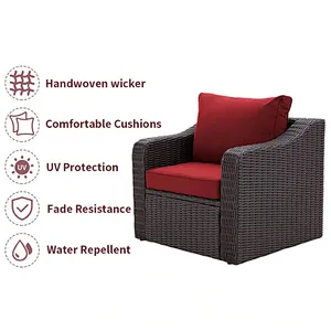 8 Pcs Outdoor Sectional Sofa with 44