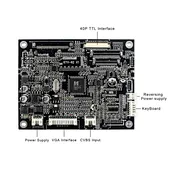 7inch 1024x600 screen with vga av controller board