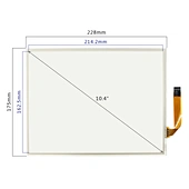 4 wire resistive touch panel