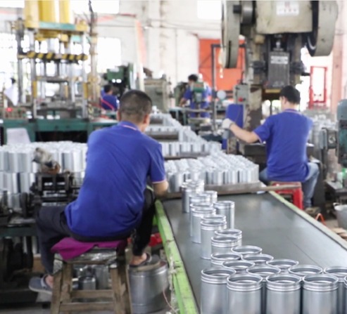 metal bin manufacturer丨canister production line丨galvanized steel canister