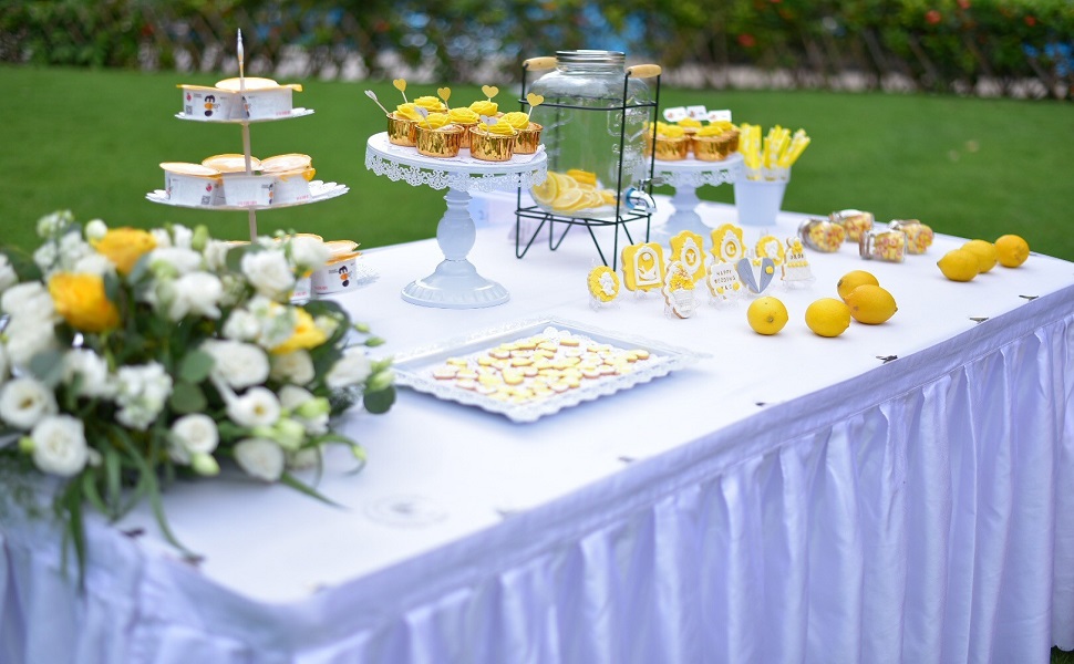 3 tier metal stand in wedding display
