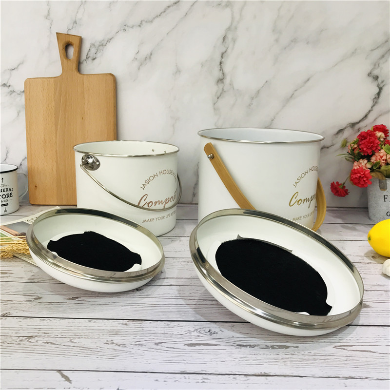 2 size kitchen compost caddy with lid