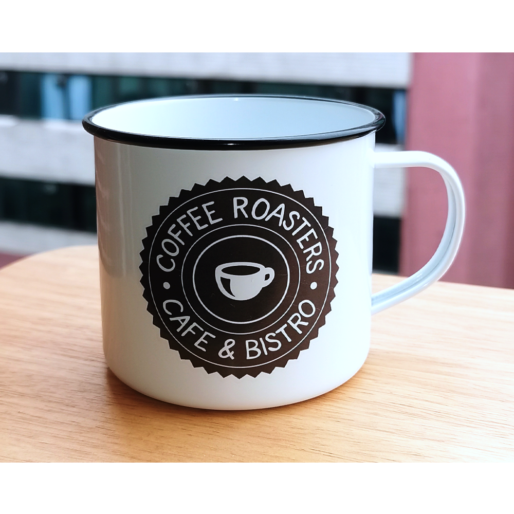 enamel mug