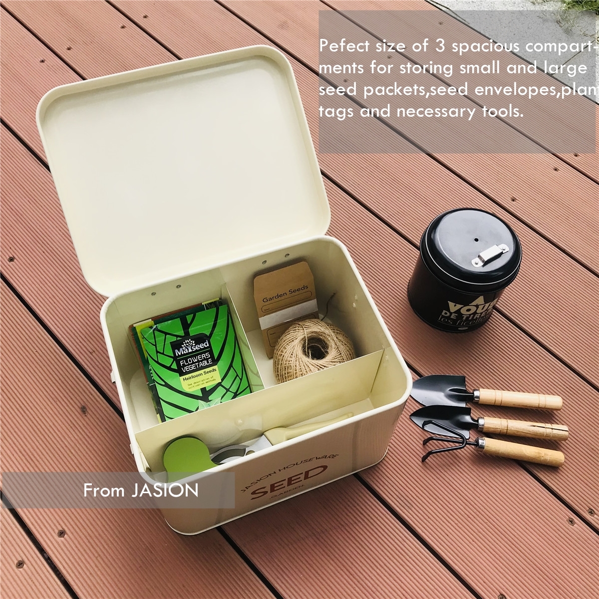 garden seed storage box