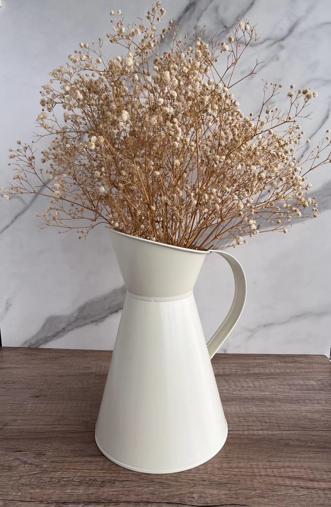 cream flower pot
