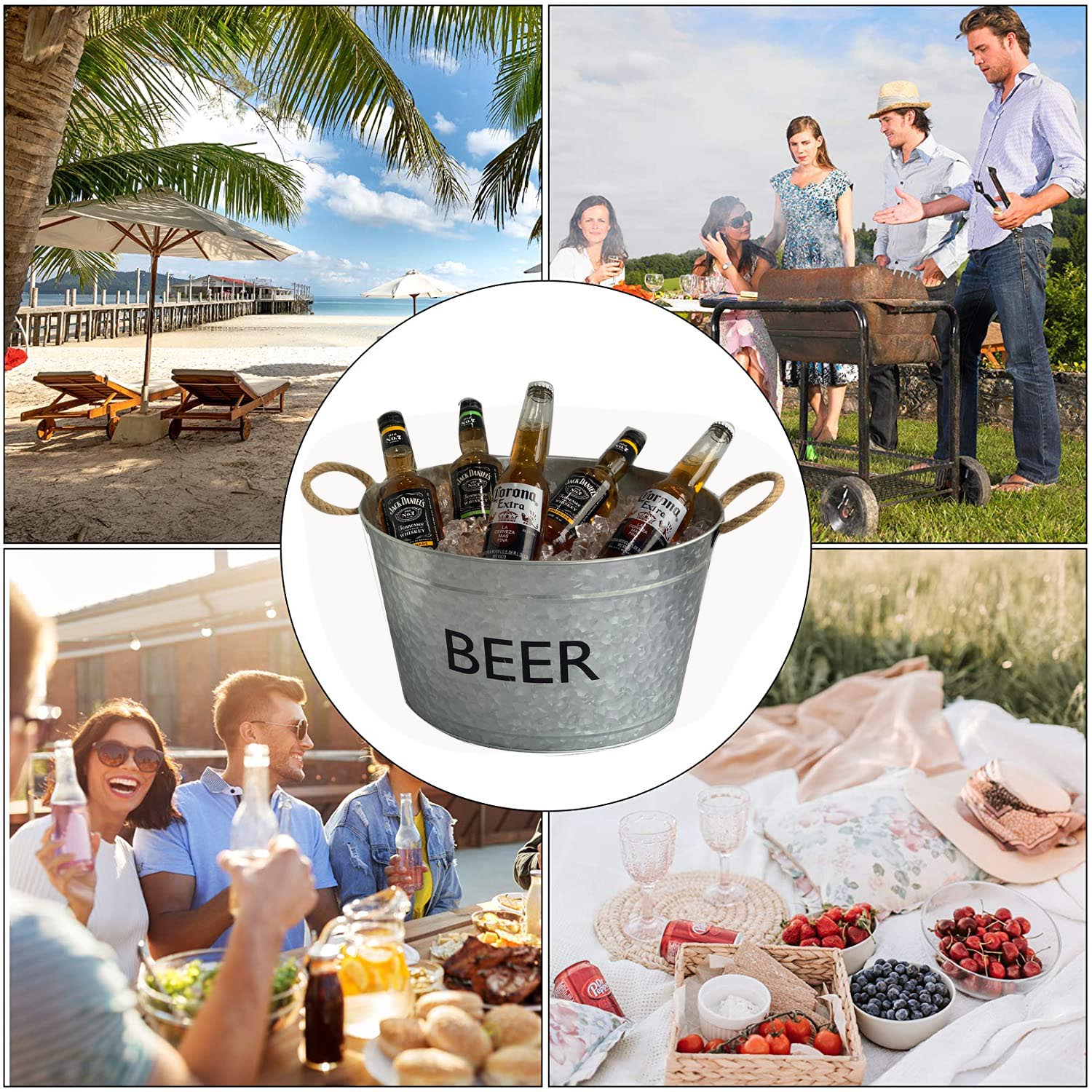 drink bottle chiller wedding party decor