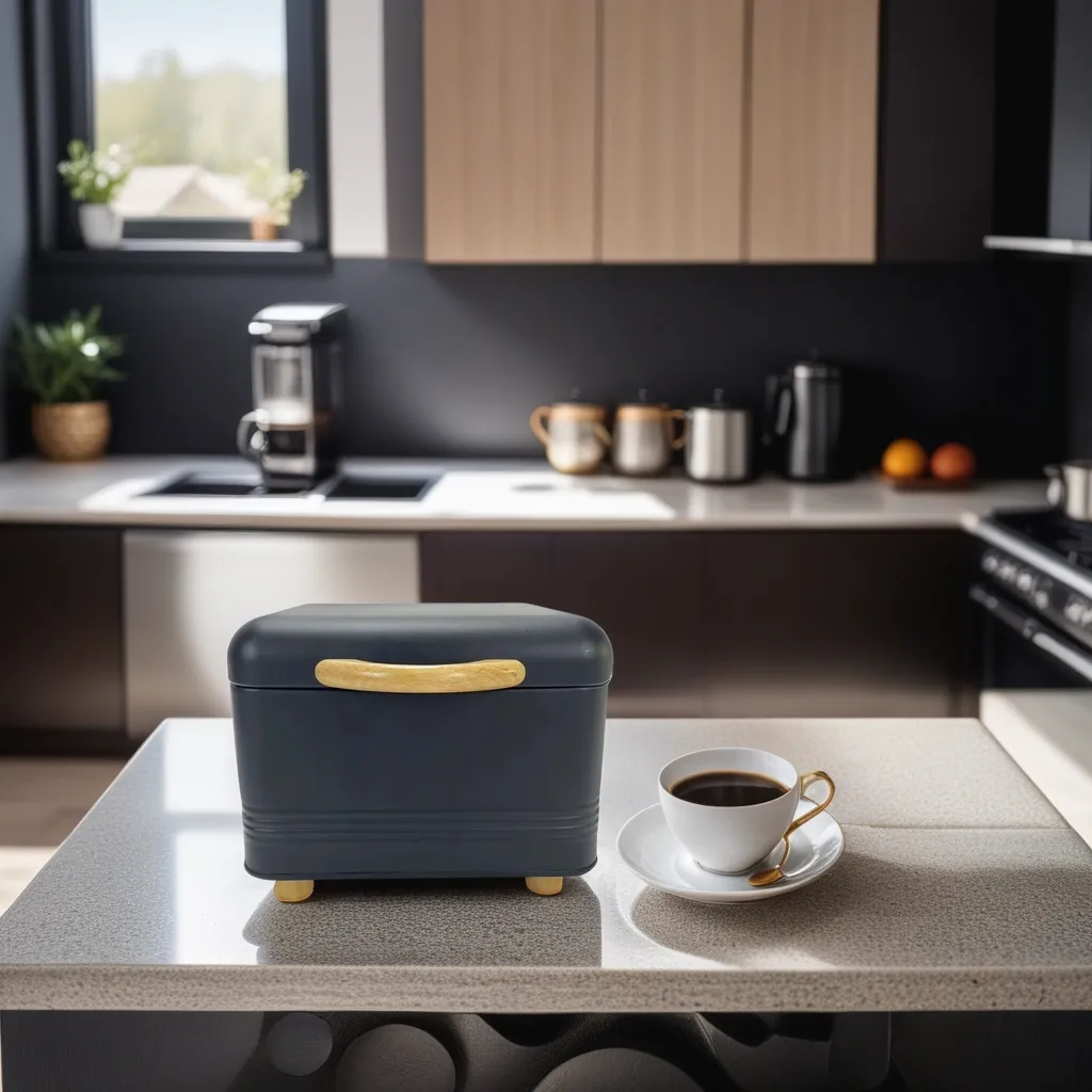 bread bin with handle