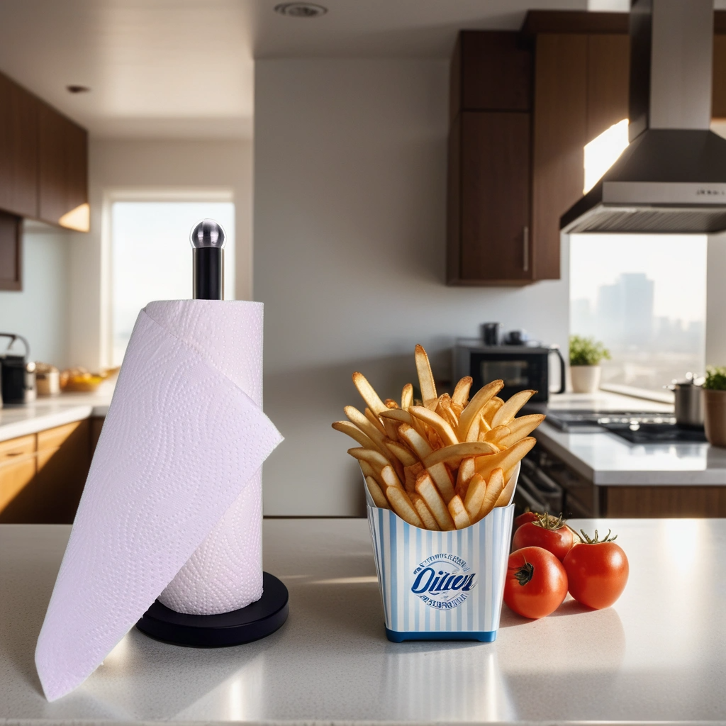 black paper towel holder