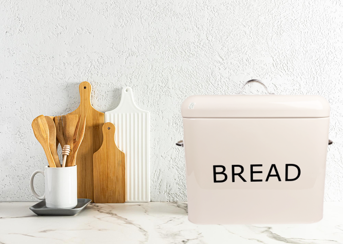Rectangular Cream bread bin