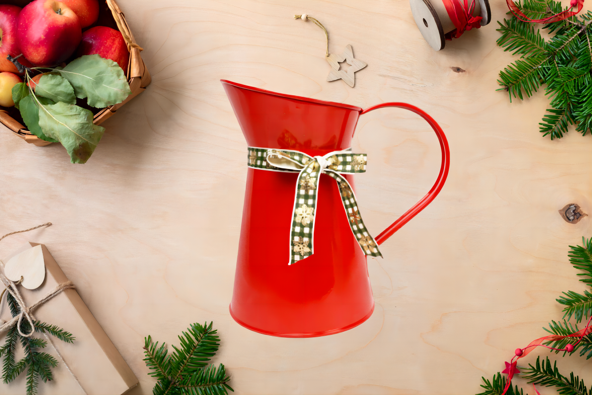 christmas milk jug