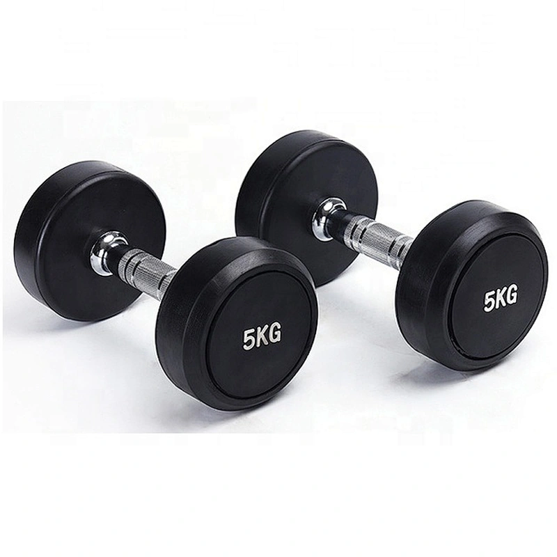 Free Weight Dumbbell Set,Black Fixed Rubber Dumbbell Set,Weight Lifting Adjustable Dumbbell