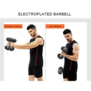 Free Weight Dumbbell Set,Black Fixed Rubber Dumbbell Set,Weight Lifting Adjustable Dumbbell