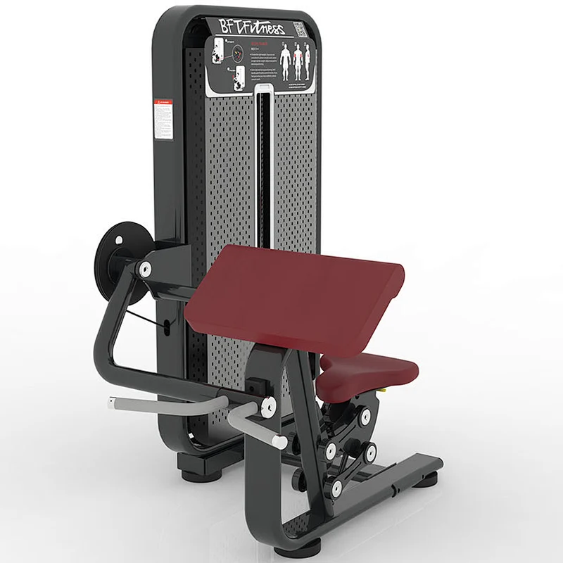 Commercial gym equipment seated biceps curl