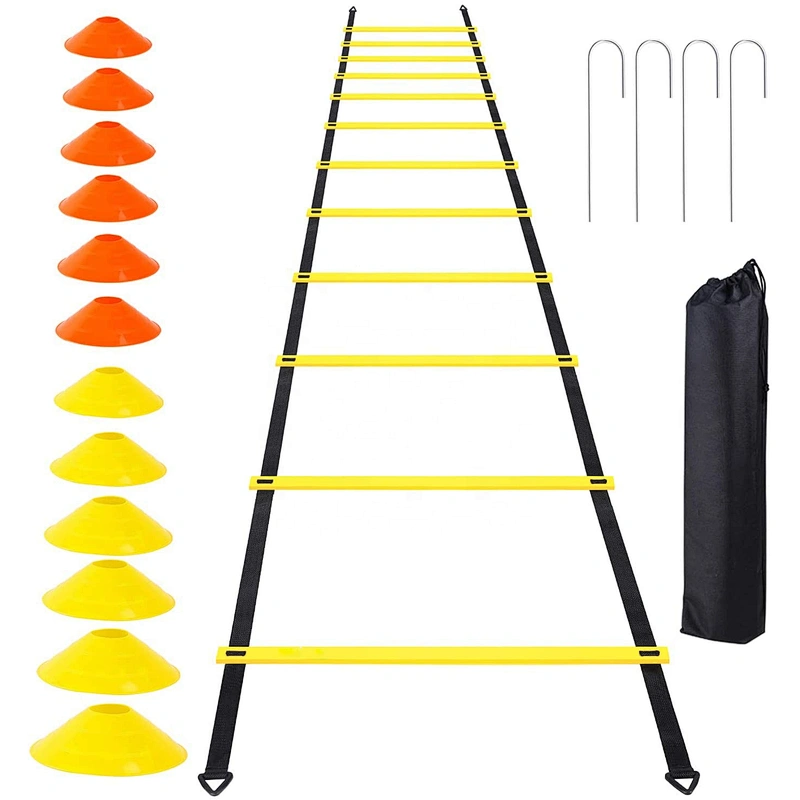 Wholesale Gym Equipment Fitness Accessories Football Drills Speed Training Ladder Agility Training Set