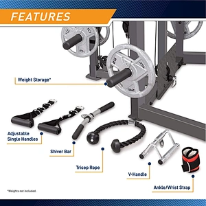 Gym equipment fitness Strength Training Cage Machine with Workout Bench and Weight Bar