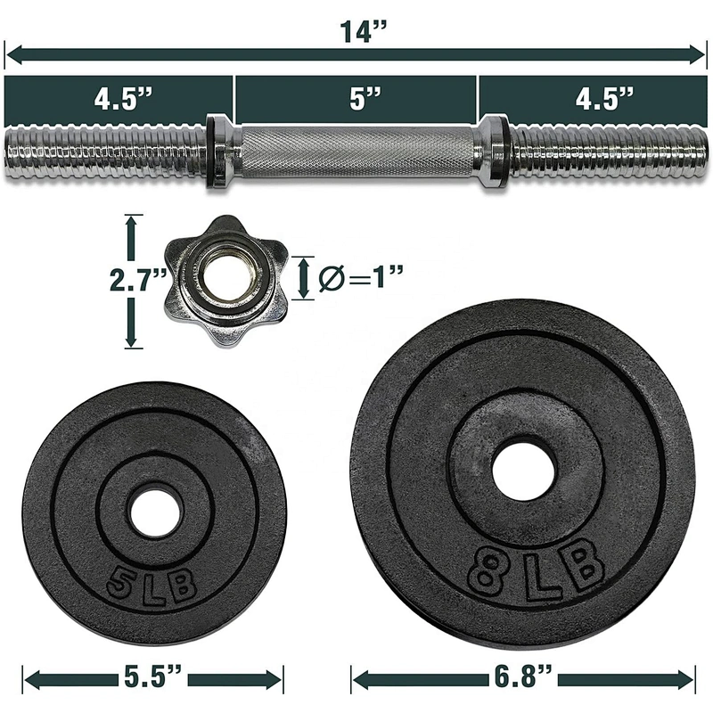 Factory Wholesale Free Weight Dumbbell Set,Weight Lifting Adjustable Dumbbell Set