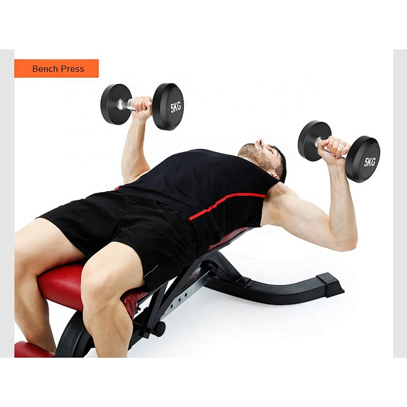 Free Weight Dumbbell Set,Black Fixed Rubber Dumbbell Set,Weight Lifting Adjustable Dumbbell