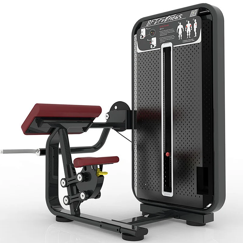 Commercial gym equipment seated biceps curl