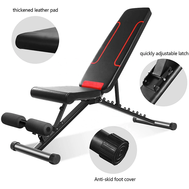 Multifunction Adjustable Weight Bench Utility Exercise Workout Bench Flat/Incline/Decline Bench Press for Home Use
