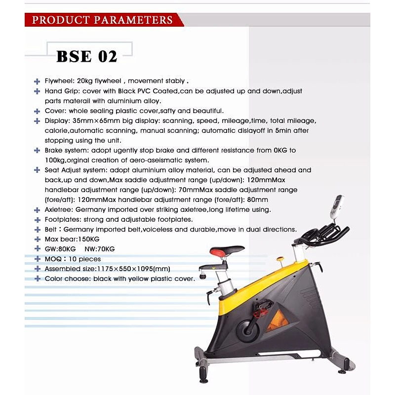 Gym equipment indoor exercise spin bike/commercial spinning fitness machines for exercise