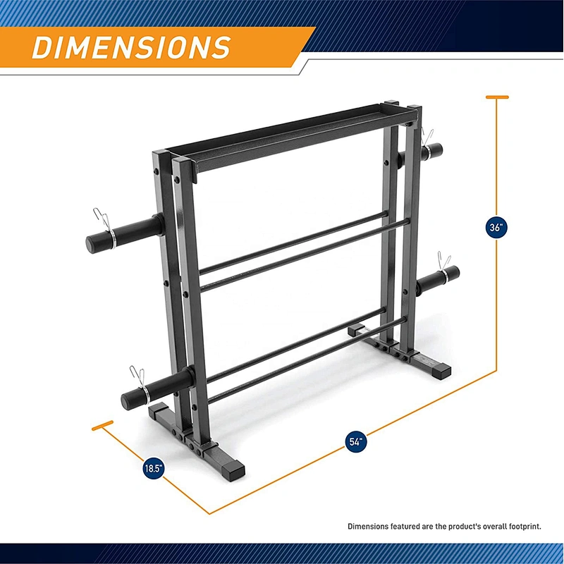 Gym equipment fitness machine weights storage squat rack for dumbbells, kettlebells, and weight plate