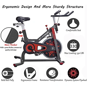 Home Gym Equipment Fitness Exercise Bike Indoor Cycling Bicycle Machine Upright  Treadmill  Bike Belt Drive