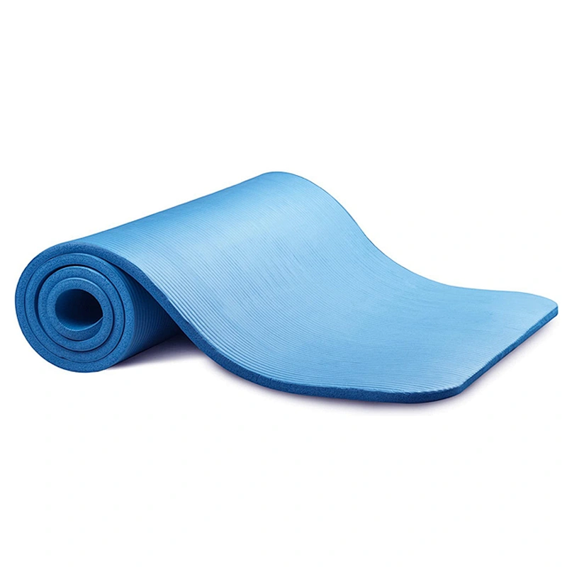 Wholesale High Quality Fitness Accessories Extra Thick High Density Anti-Tear Exercise Yoga Mat With Carrying Strap