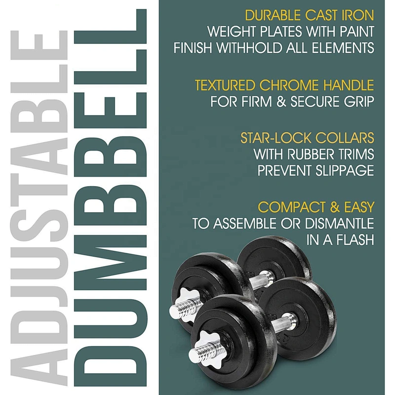 Factory Wholesale Free Weight Dumbbell Set,Weight Lifting Adjustable Dumbbell Set