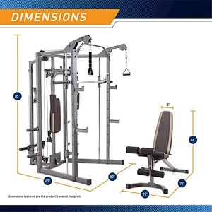 Gym equipment fitness Strength Training Cage Machine with Workout Bench and Weight Bar