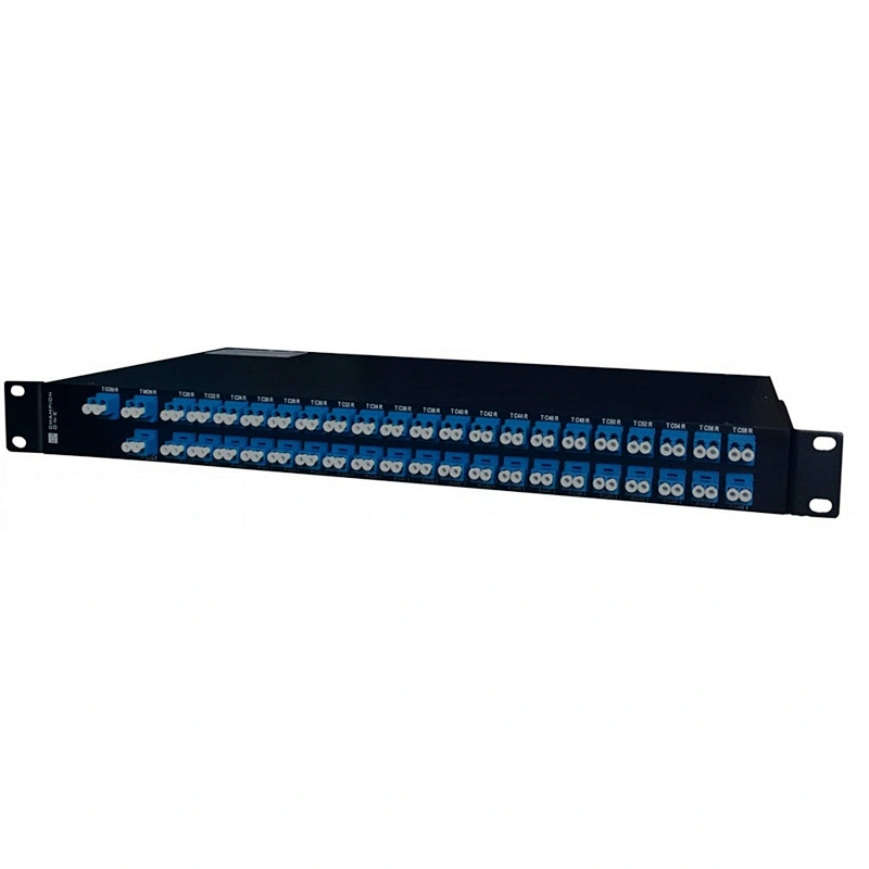 1U 19 inch Rack Mount Mux&Demux 80CH 100G Fiber Optic DWDM