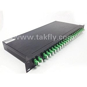 1U 19 inch Rack Mount Mux&Demux 40CH 100G Fiber Optic DWDM