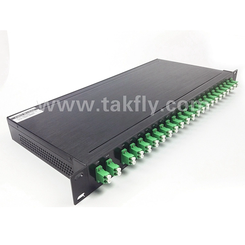 1U 19 inch Rack Mount Mux&Demux 40CH 100G Fiber Optic DWDM