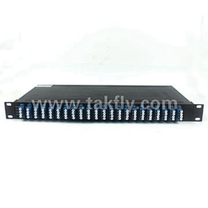 1U 19 inch Rack Mount Mux&Demux 40CH 100G Fiber Optic DWDM