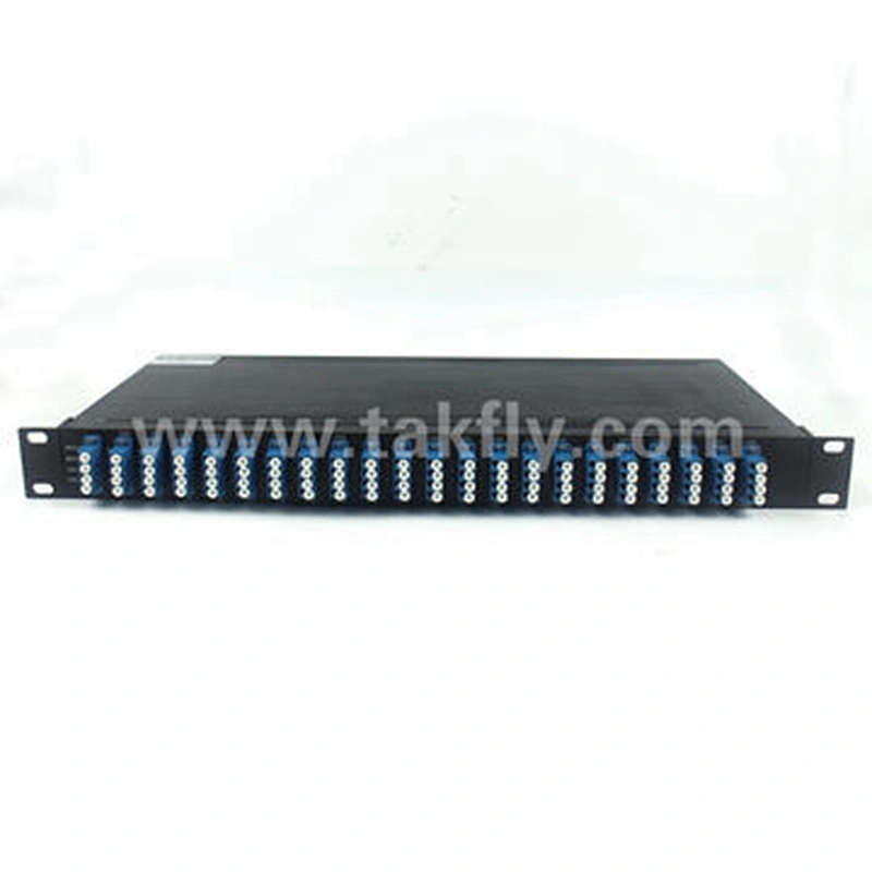 1U 19 inch Rack Mount Mux&Demux 40CH 100G Fiber Optic DWDM