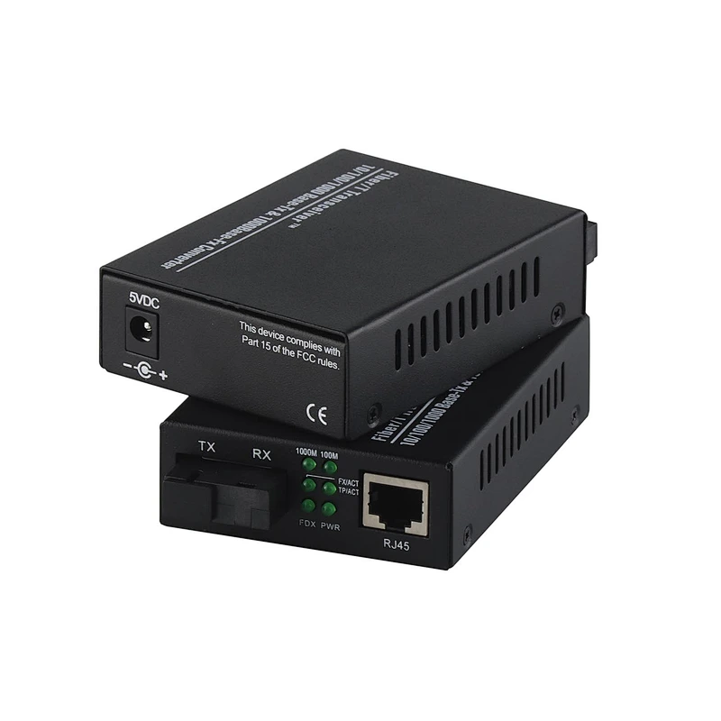10/100/1000M SC Single Fiber 1310/1550nm Media Converter