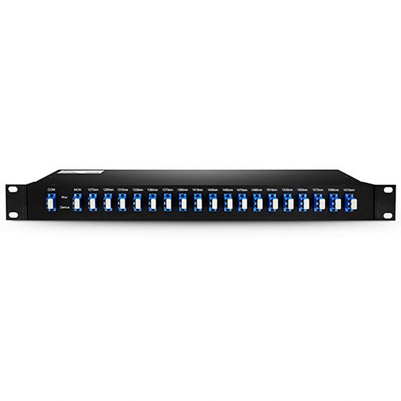 1U 19 Inch 18 Channel Rack Mount Fiber Optic Mux/Demux CWDM