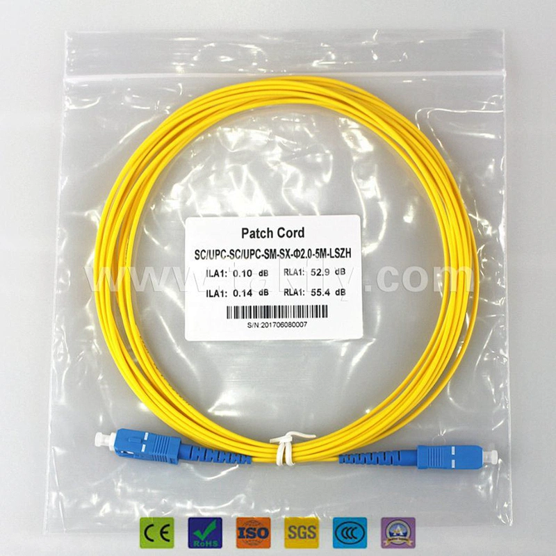 12 Core LC/Sc/St/FC Connector LSZH Round MPO/MTP Fiber Optic OS2/Om2/Om3 MPO/MTP Patch Cord