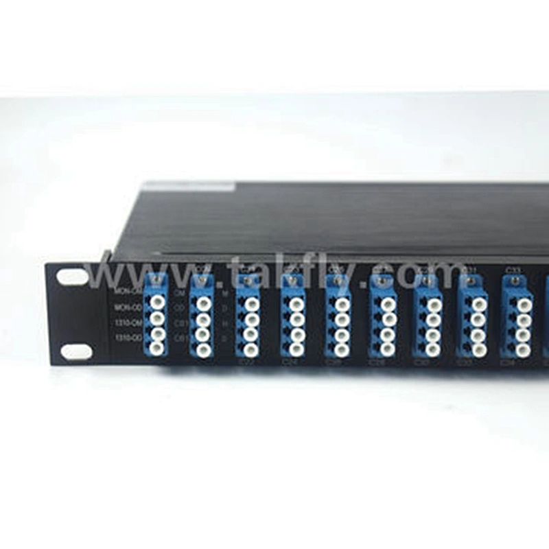1U 19 inch Rack Mount Mux&Demux 40CH 100G Fiber Optic DWDM