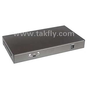 8 Port 10/100/1000M Uplink 2 SFP Port Managed Fiber POE Switch
