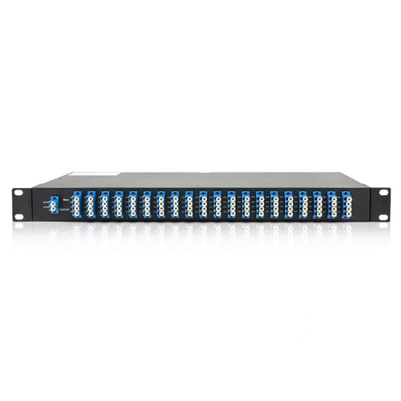 1U 19 inch Rack Mount Mux&Demux 80CH 100G Fiber Optic DWDM