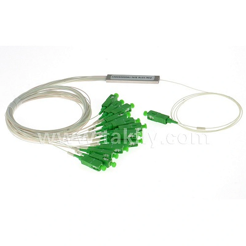 1x16 0.9mm Fiber Optical Steel Type PLC Splitter