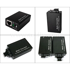 Mini 100M SC Fiber Media Converter 62.3*42.3*22mm