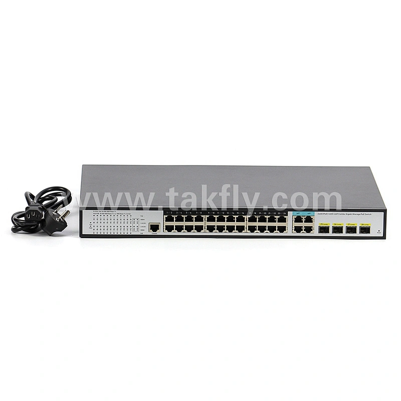 24 Port 10/100/1000M POE Managed Fiber Ethernet Switch