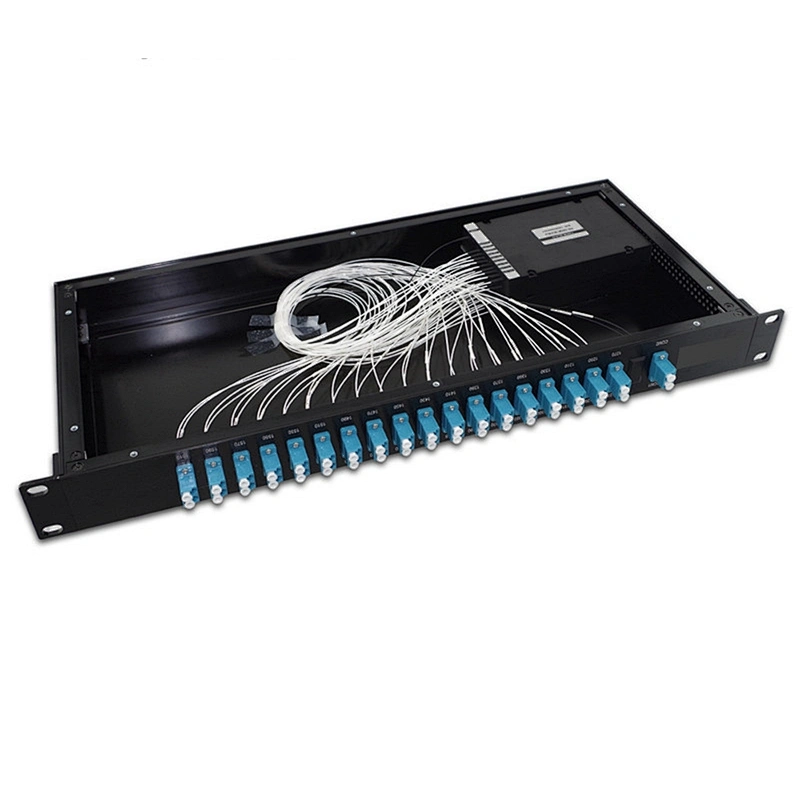 1U 19 Inch 18 Channel Rack Mount Fiber Optic Mux/Demux CWDM
