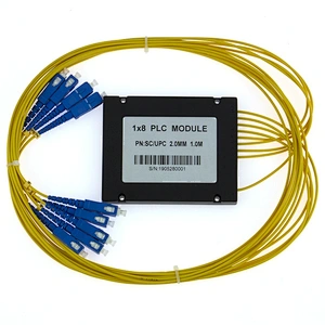 1x8 2.0MM Fiber Optical ABS Type PLC Splitter