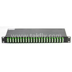 1U 19 inch Rack Mount Mux&Demux 40CH 100G Fiber Optic DWDM