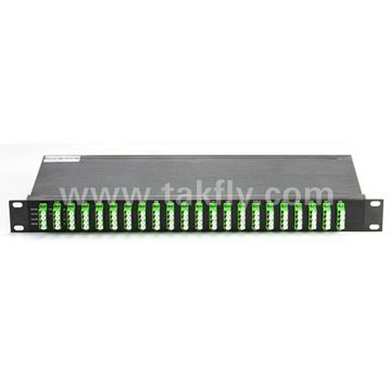 1U 19 inch Rack Mount Mux&Demux 40CH 100G Fiber Optic DWDM